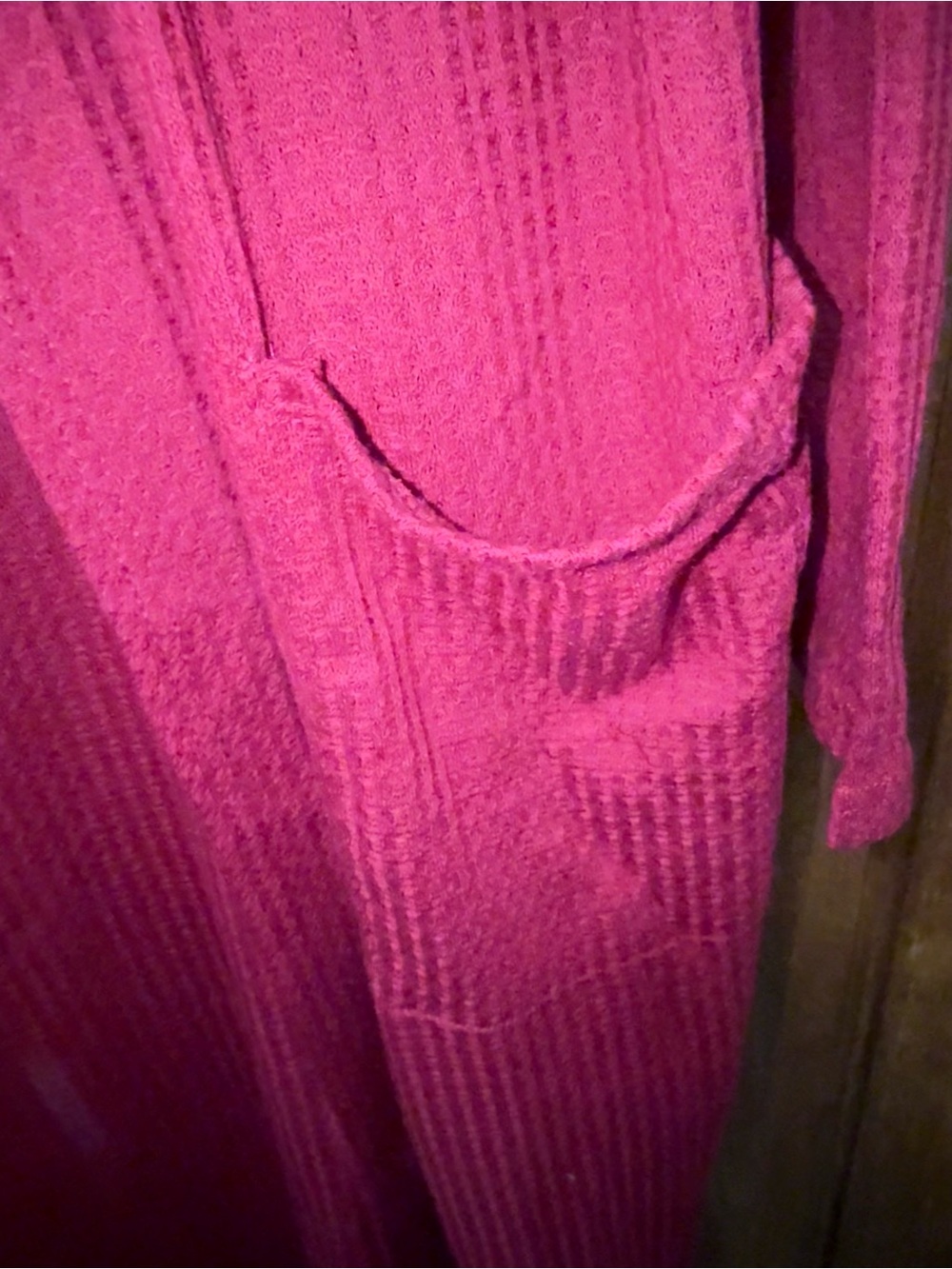 BiBi maroon Ribbed Cardigan duster - Picture 3 of 4